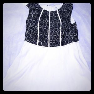 Classy black and white dress!